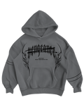 VENGEANCE - GREY OVERSIZED HOODIE