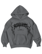 VENGEANCE - GREY OVERSIZED HOODIE