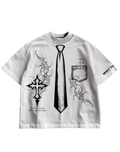 SAINT's UNIFORM - WHITE OVERSIZED TEE