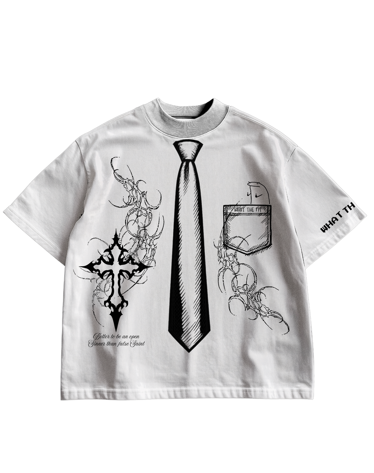SAINT's UNIFORM - WHITE OVERSIZED TEE