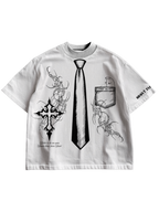 SAINT's UNIFORM - WHITE OVERSIZED TEE