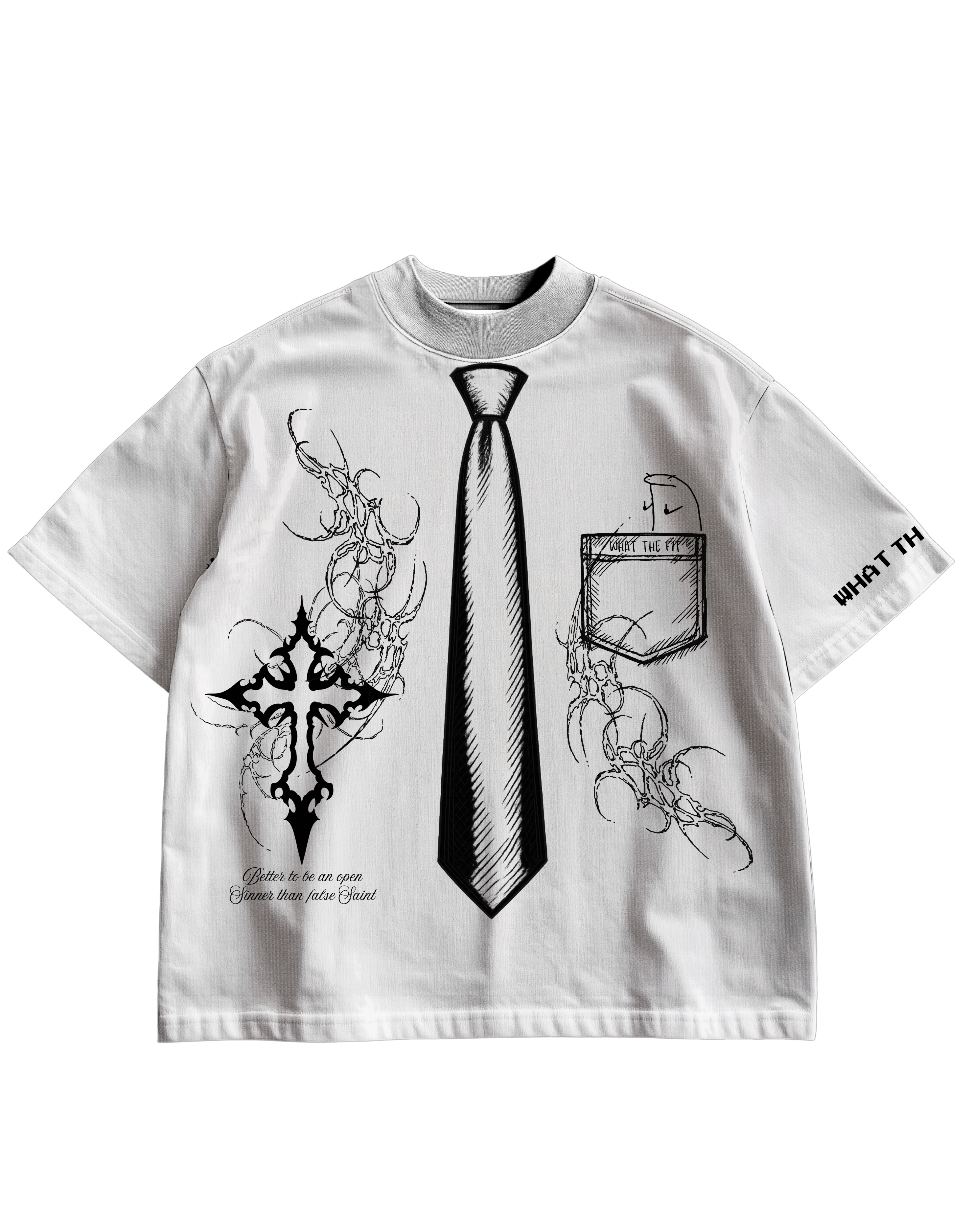SAINT's UNIFORM - WHITE OVERSIZED TEE
