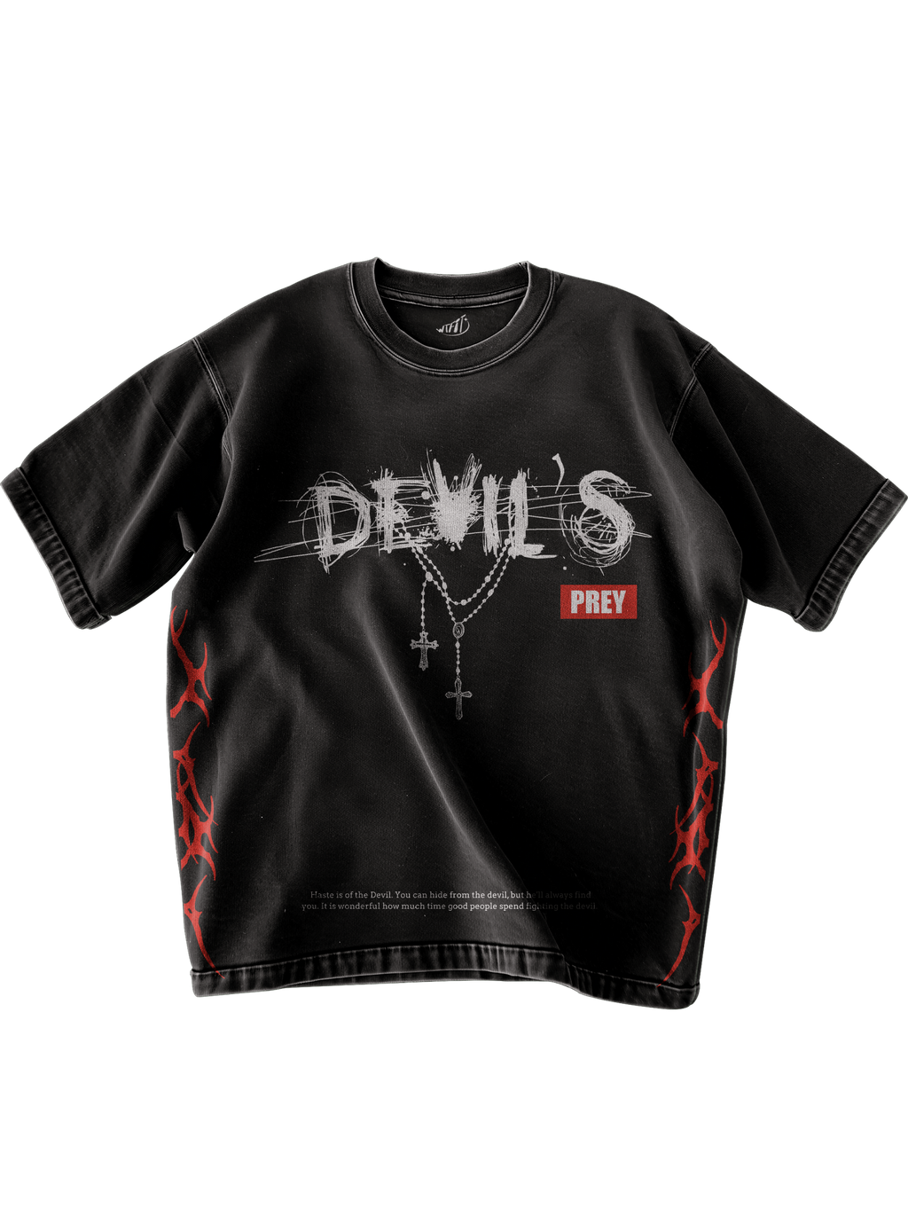 Trendy oversized black T-shirt with bold graphic print – perfect streetwear for Gen Z in India, ideal for casual college and urban fashion looks