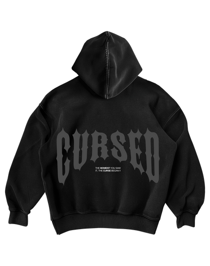 CURSED GOTHIC - BLACK ZIP UP HOODIE
