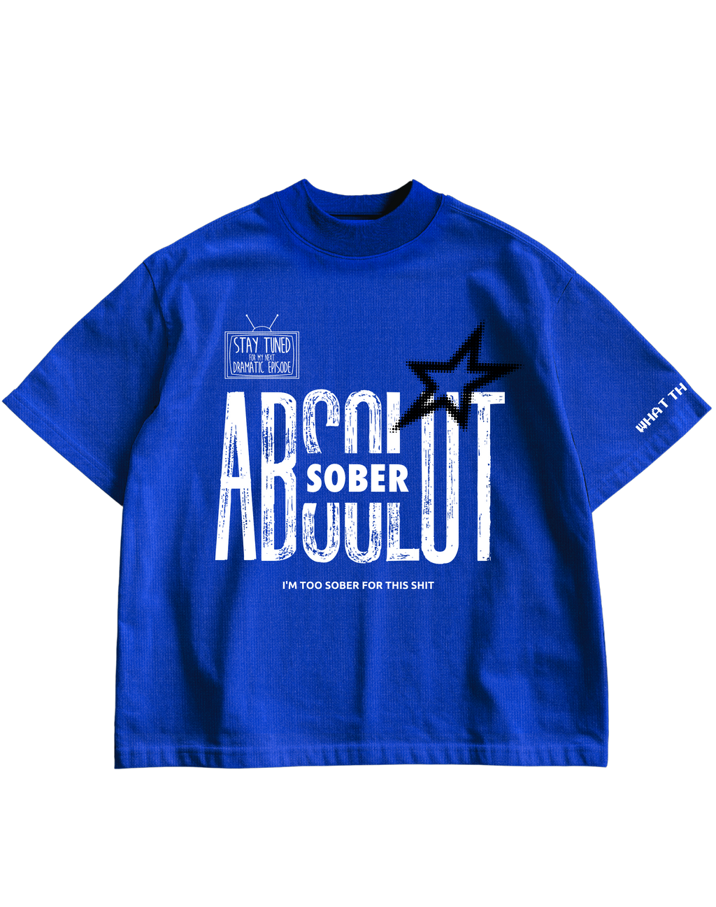 ABSOLUT SOBER - BLUE OVERSIZED TEE