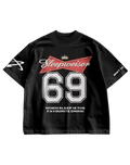 SLEEPWEISER  - BLACK OVERSIZED TEE
