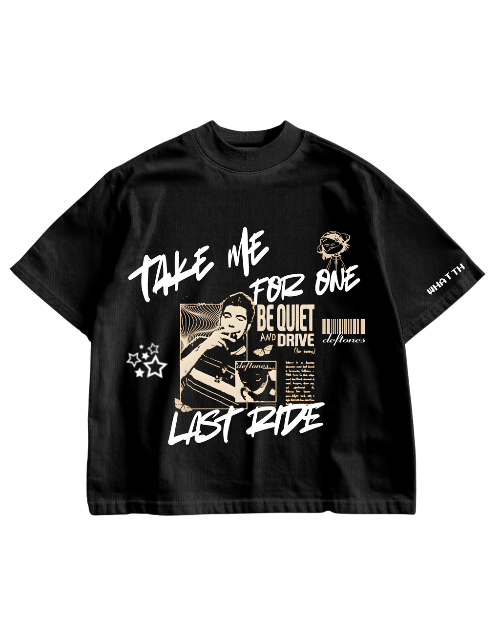 DEFTONES- BLACK OVERSIZE TEE