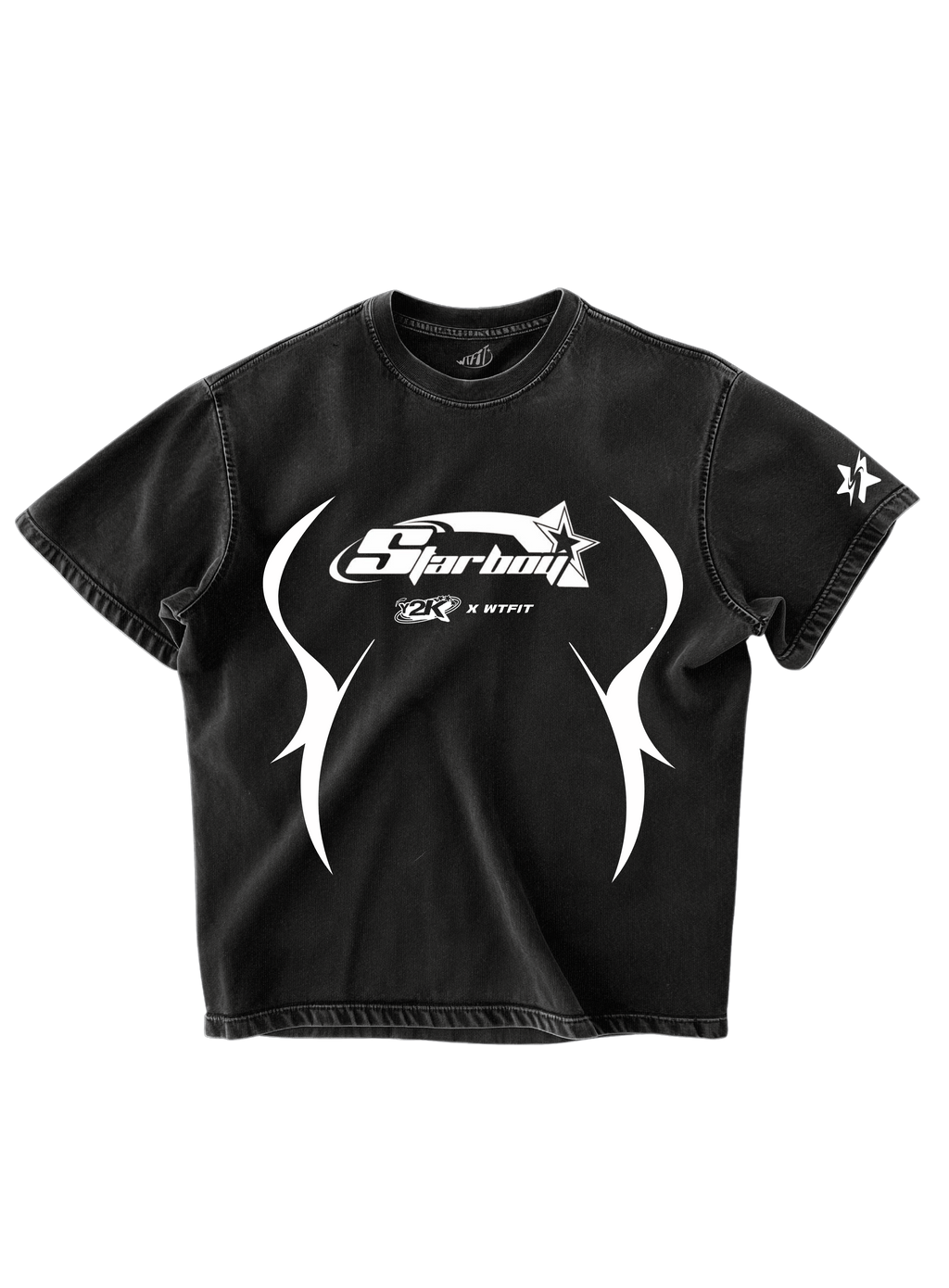 Y2K STARBOY - BLACK OVERSIZE TEE