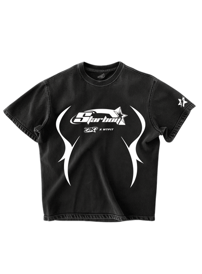 Y2K STARBOY - BLACK OVERSIZE TEE