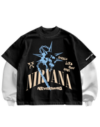 NIRVANA - BLACK/WHITE FULL SLEEVES TEE