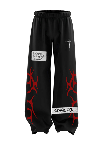 BLOOD CRAVE PATCHWORK - UNISEX SWEATPANTS