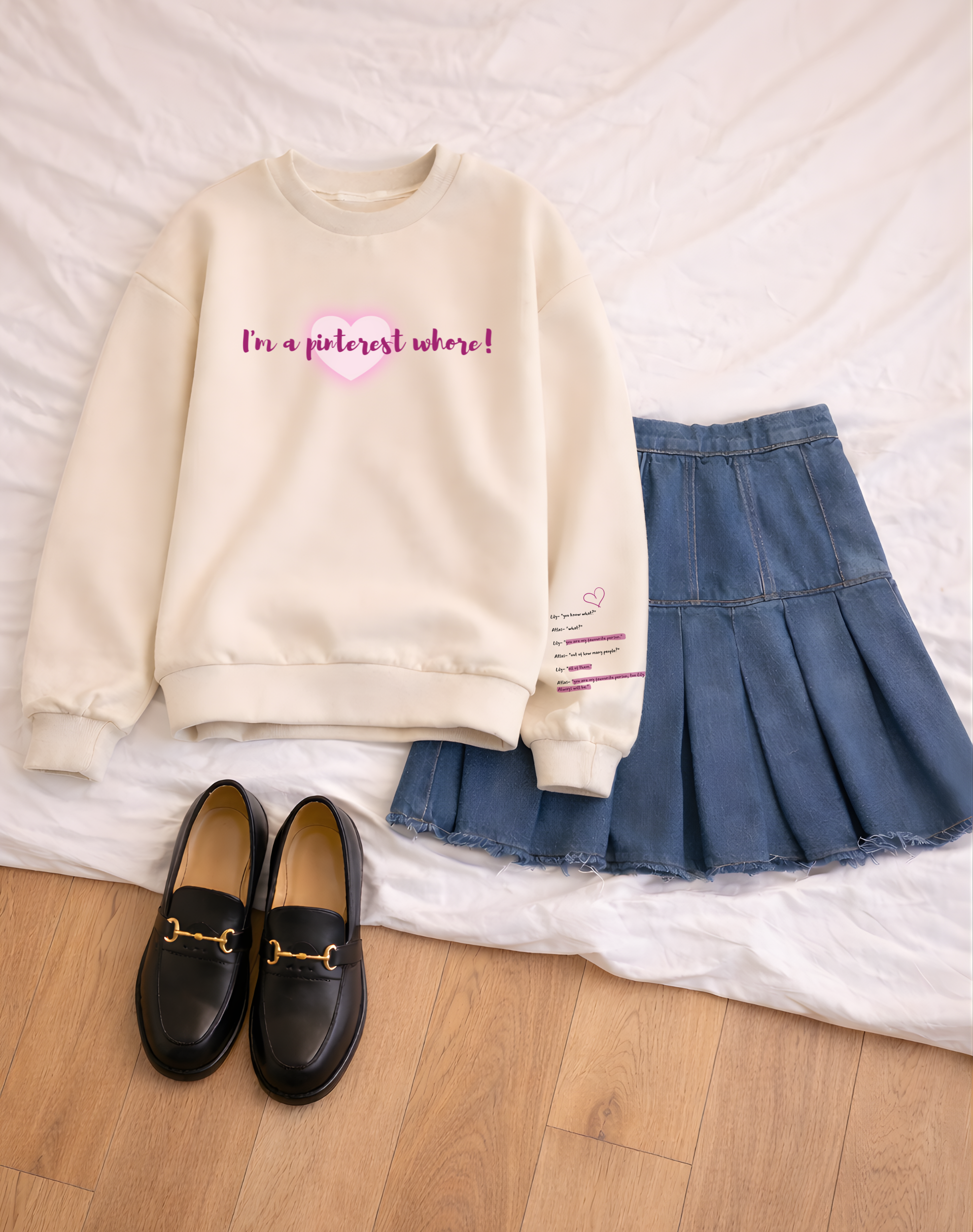 IT ENDS WITH US WHITE SWEATSHIRT